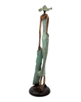 Bronze Issouf 80 cm vert n°3 Bronzes d'Afrique