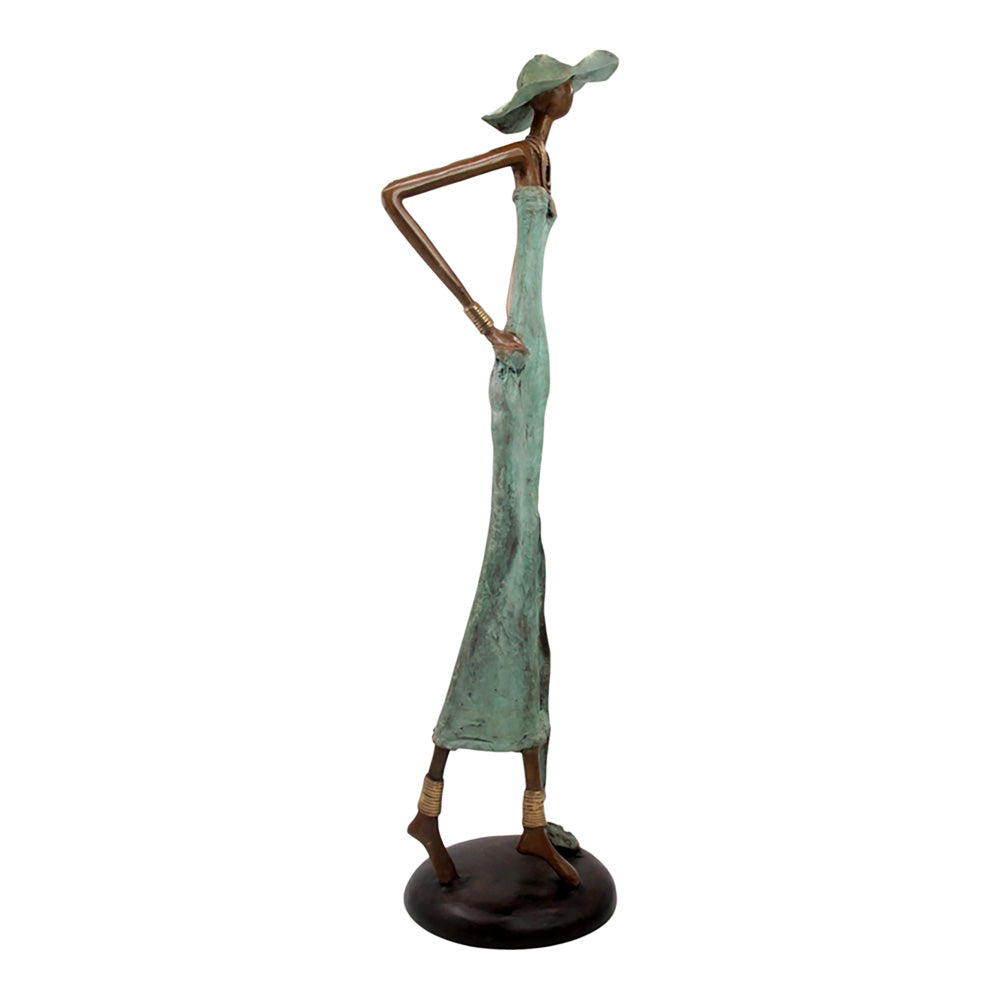 Bronze Issouf 80 cm vert n°3 Bronzes d'Afrique