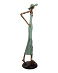 Bronze Issouf 80 cm vert n°3 Bronzes d'Afrique