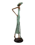 Bronze Issouf 80 cm vert n°3 Bronzes d'Afrique