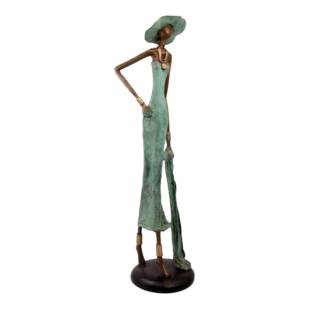 Bronze Issouf 80 cm vert n°3 Bronzes d'Afrique