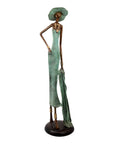 Bronze Issouf 80 cm vert n°3 Bronzes d'Afrique