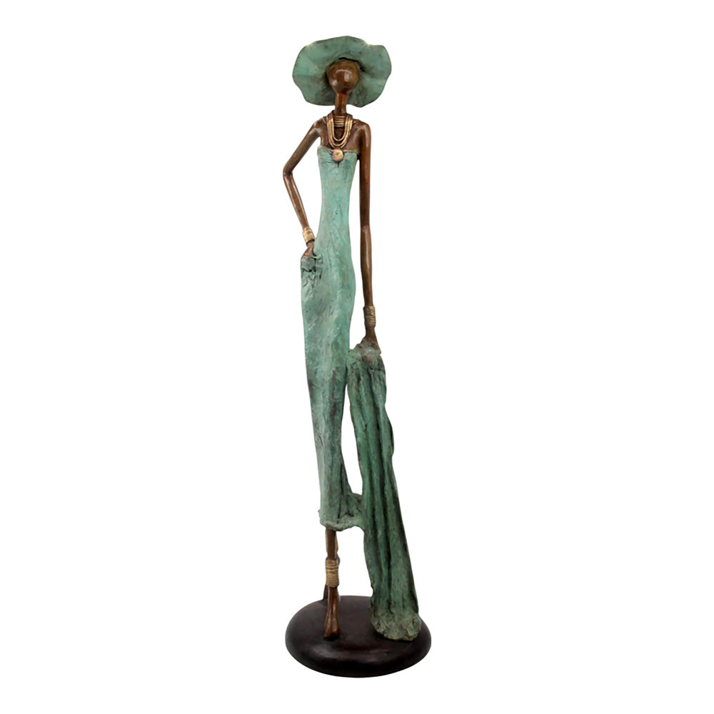 Bronze Issouf 80 cm vert n°3 Bronzes d'Afrique
