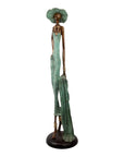 Bronze Issouf 80 cm vert n°3 Bronzes d'Afrique