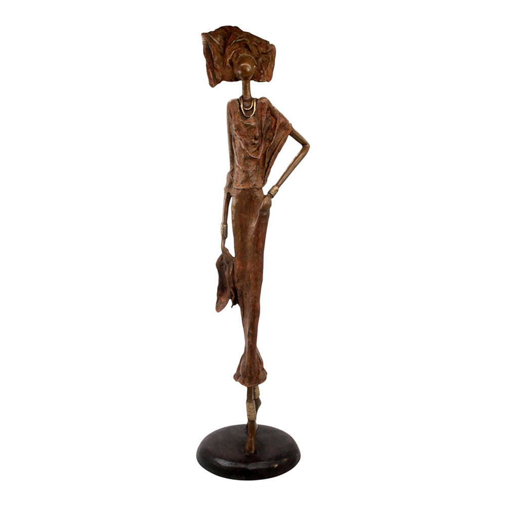 Bronze Issouf 80 cm marron n°1 Bronzes d'Afrique