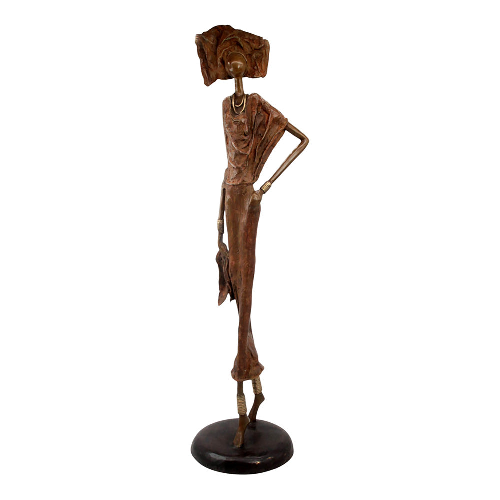 Bronze Issouf 80 cm marron n°1 Bronzes d'Afrique