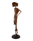 Bronze Issouf 80 cm marron n°1 Bronzes d'Afrique