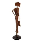 Bronze Issouf 80 cm marron n°1 Bronzes d'Afrique