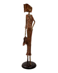 Bronze Issouf 80 cm marron n°1 Bronzes d'Afrique