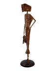 Bronze Issouf 80 cm marron n°1 Bronzes d'Afrique