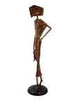 Bronze Issouf 80 cm marron n°1 Bronzes d'Afrique
