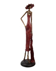 Bronze Issouf 80 cm rouge n°3 Bronzes d'Afrique