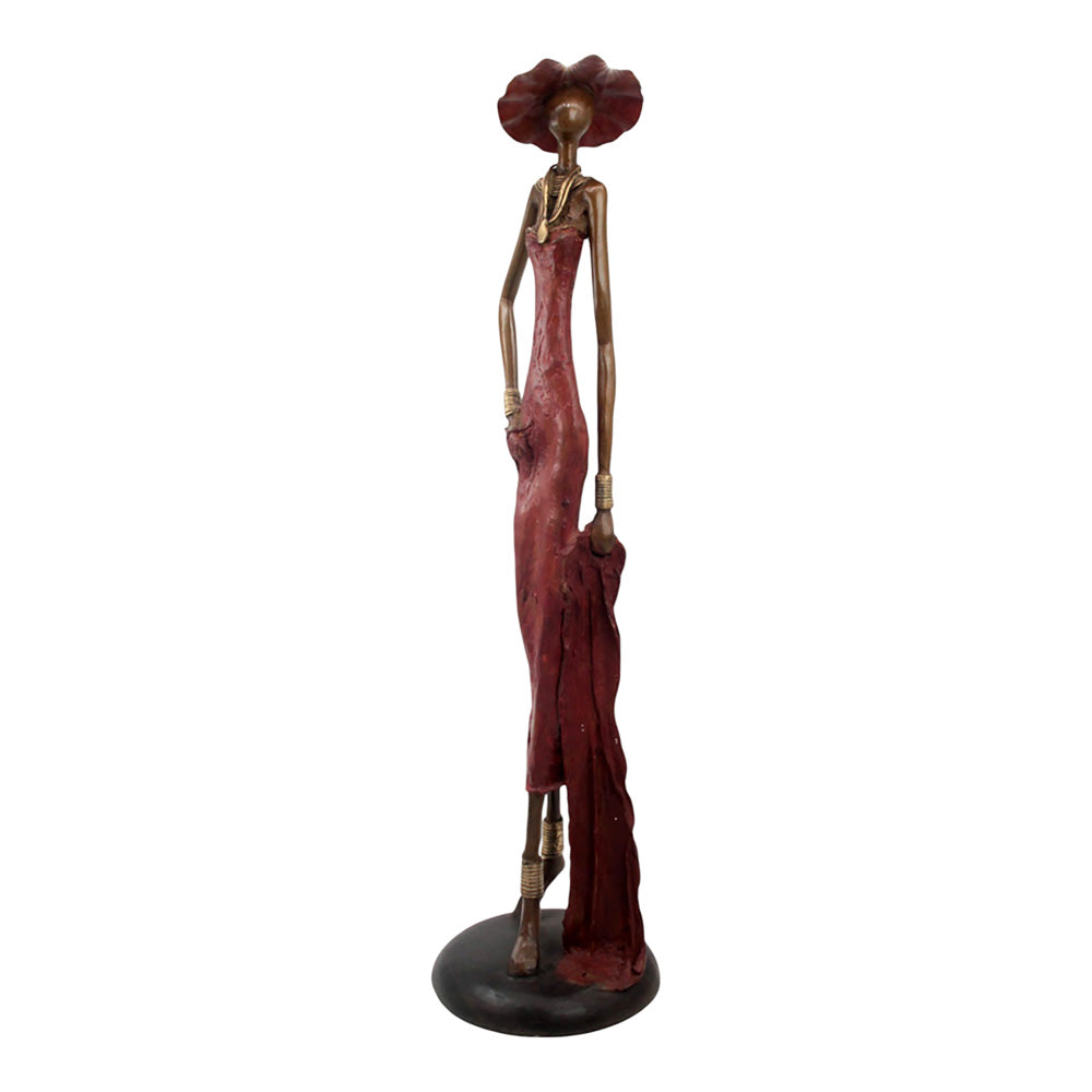 Bronze Issouf 80 cm rouge n°3 Bronzes d'Afrique