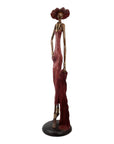 Bronze Issouf 80 cm rouge n°3 Bronzes d'Afrique