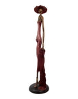 Bronze Issouf 80 cm rouge n°3 Bronzes d'Afrique