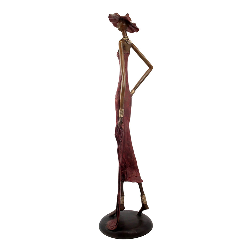 Bronze Issouf 80 cm rouge n°3 Bronzes d'Afrique