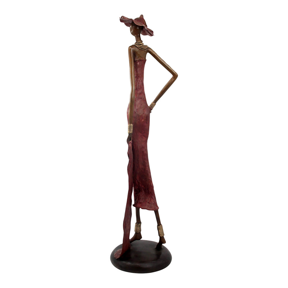 Bronze Issouf 80 cm rouge n°3 Bronzes d'Afrique