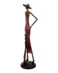 Bronze Issouf 80 cm rouge n°3 Bronzes d'Afrique