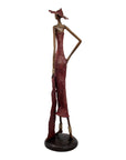 Bronze Issouf 80 cm rouge n°3 Bronzes d'Afrique