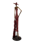 Bronze Issouf 80 cm rouge n°3 Bronzes d'Afrique