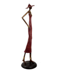 Bronze Issouf 80 cm rouge n°3 Bronzes d'Afrique
