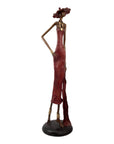 Bronze Issouf 80 cm rouge n°3 Bronzes d'Afrique
