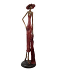 Bronze Issouf 80 cm rouge n°3 Bronzes d'Afrique