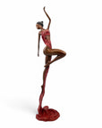 Bronze Issouf danseuse 70 cm rouge n°2 Bronzes d'Afrique