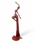 Bronze Issouf danseuse 70 cm rouge n°2 Bronzes d'Afrique