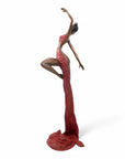 Bronze Issouf danseuse 70 cm rouge n°2 Bronzes d'Afrique