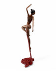 Bronze Issouf danseuse 70 cm rouge n°2 Bronzes d'Afrique