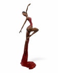 Bronze Issouf danseuse 70 cm rouge n°2 Bronzes d'Afrique