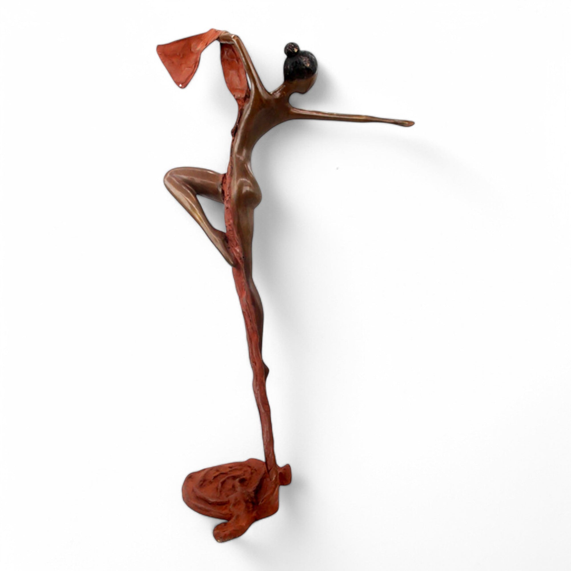 Bronze Issouf danseuse 70 cm marron n°2 Bronzes d'Afrique