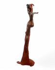 Bronze Issouf danseuse 70 cm marron n°2 Bronzes d'Afrique