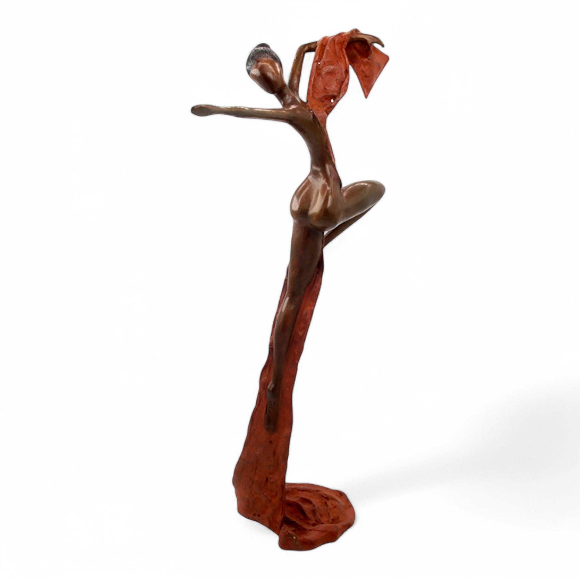 Bronze Issouf danseuse 70 cm marron n°2 Bronzes d'Afrique