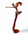 Bronze Issouf danseuse 70 cm marron n°2 Bronzes d'Afrique