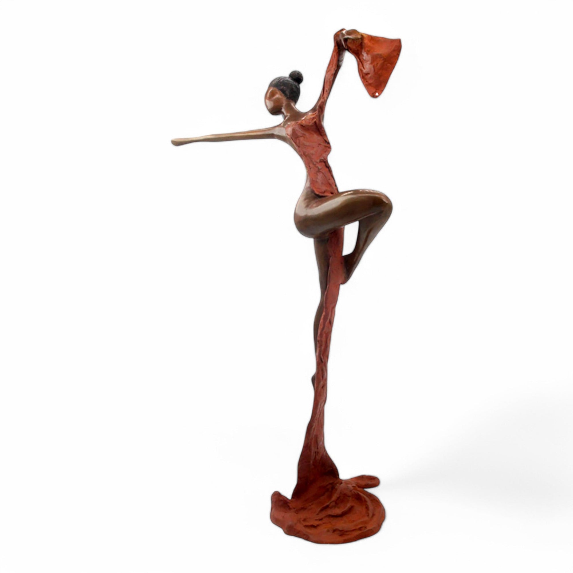 Bronze Issouf danseuse 70 cm marron n°2 Bronzes d'Afrique