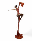 Bronze Issouf danseuse 70 cm marron n°2 Bronzes d'Afrique