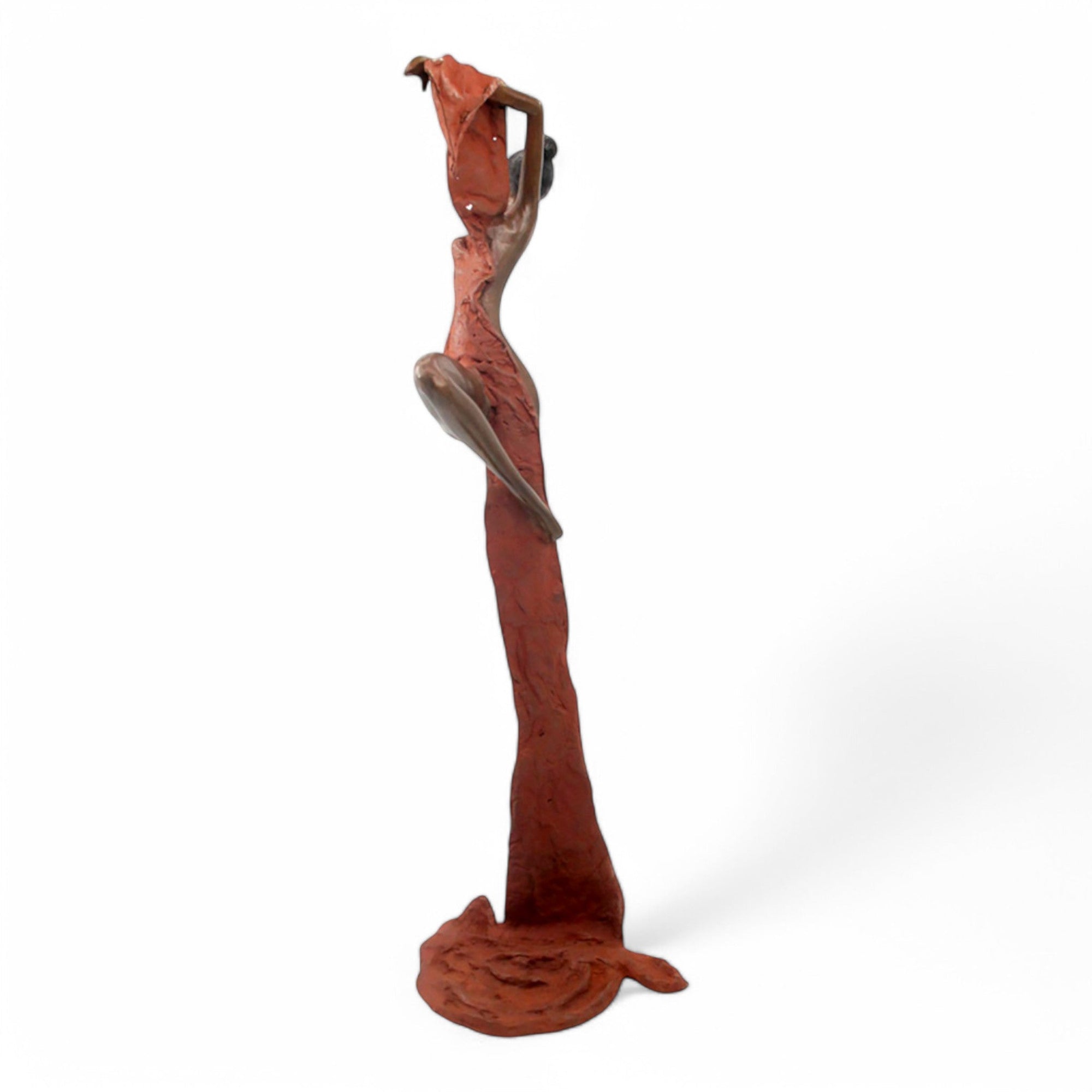Bronze Issouf danseuse 70 cm marron n°2 Bronzes d'Afrique