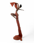 Bronze Issouf danseuse 70 cm marron n°2 Bronzes d'Afrique