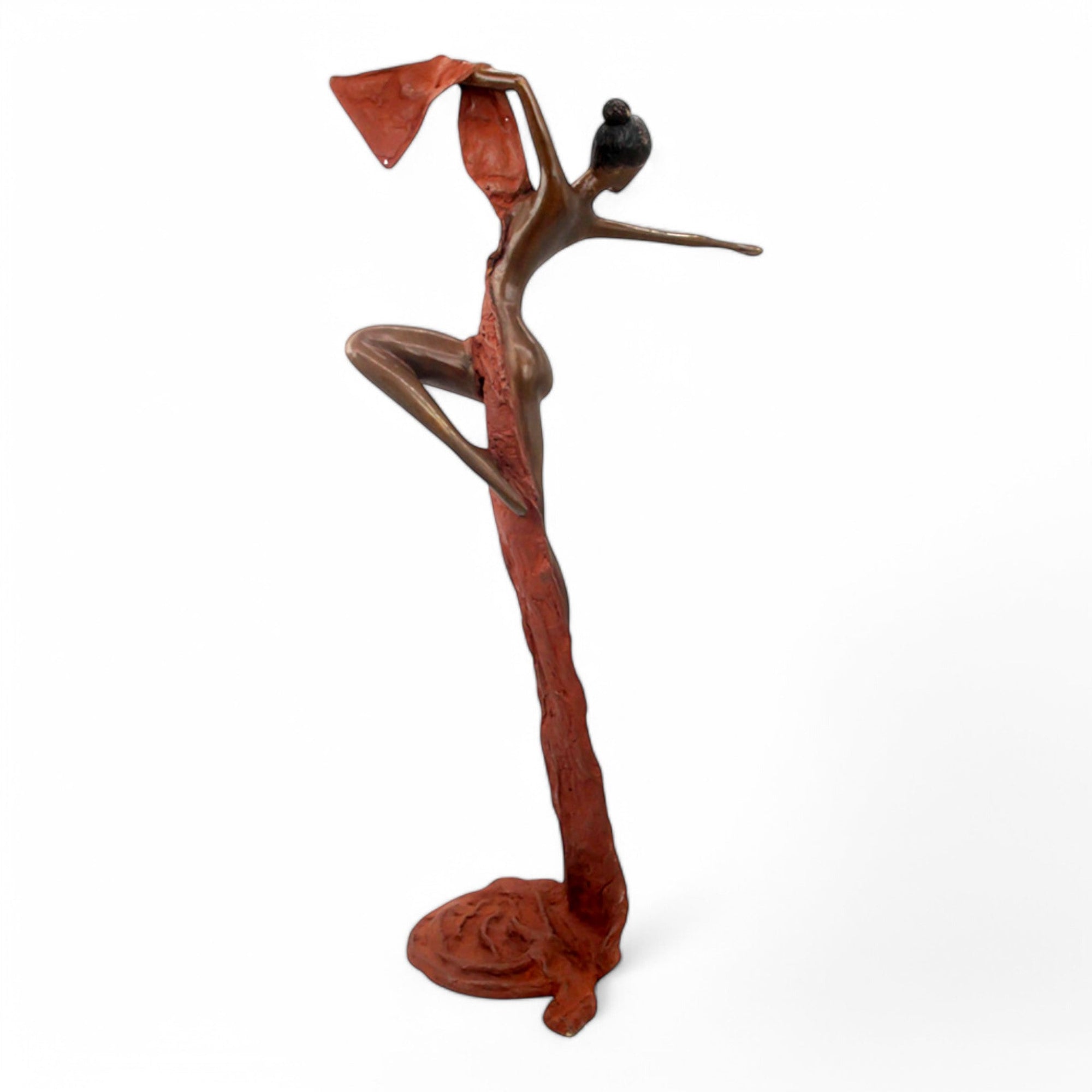 Bronze Issouf danseuse 70 cm marron n°2 Bronzes d'Afrique
