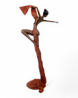 Bronze Issouf danseuse 70 cm marron n°2 Bronzes d'Afrique