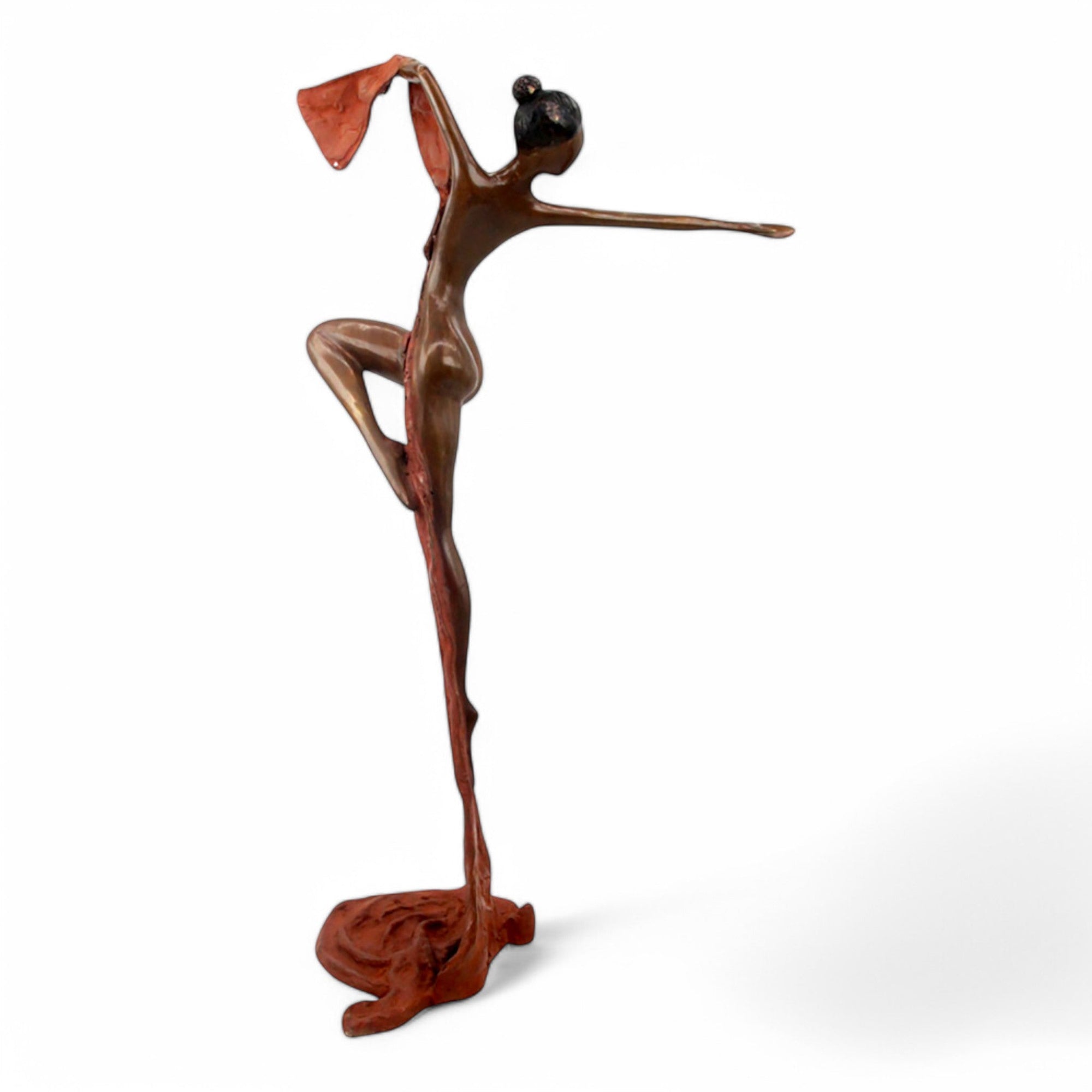 Bronze Issouf danseuse 70 cm marron n°2 Bronzes d'Afrique