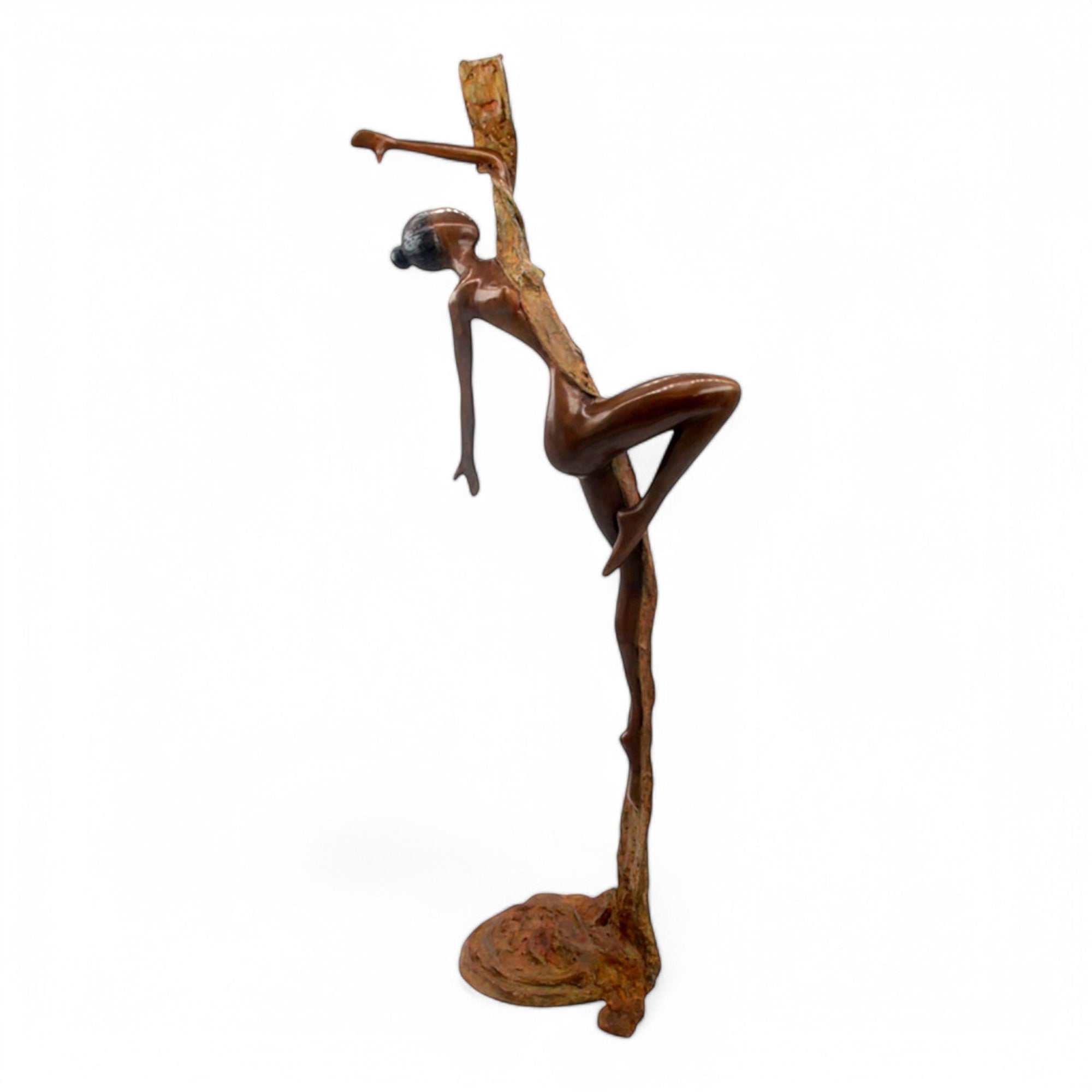 Bronze Issouf danseuse 70 cm vert n°1 Bronzes d'Afrique