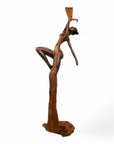 Bronze Issouf danseuse 70 cm vert n°1 Bronzes d'Afrique