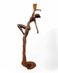 Bronze Issouf danseuse 70 cm vert n°1 Bronzes d'Afrique