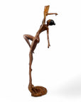 Bronze Issouf danseuse 70 cm vert n°1 Bronzes d'Afrique