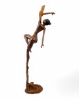 Bronze Issouf danseuse 70 cm vert n°1 Bronzes d'Afrique