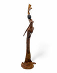 Bronze Issouf danseuse 70 cm vert n°1 Bronzes d'Afrique