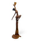 Bronze Issouf danseuse 70 cm vert n°1 Bronzes d'Afrique